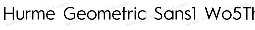 Hurme Geometric Sans1 Wo5Thobl字体转换
